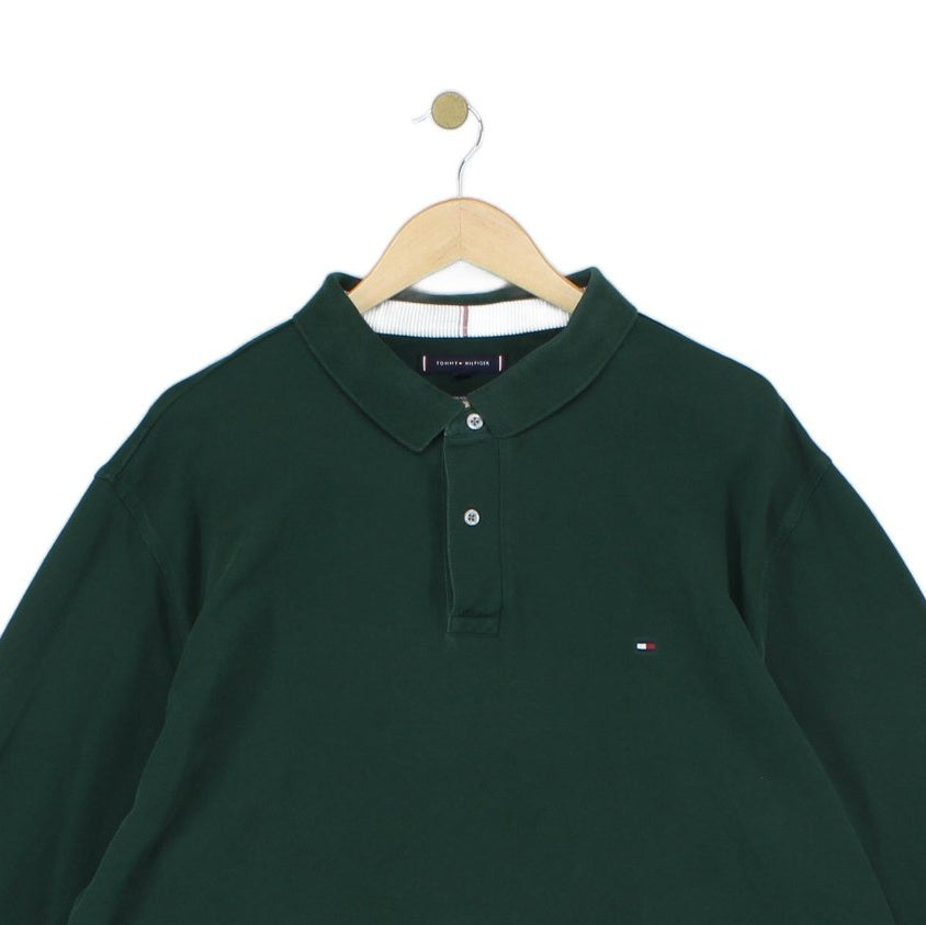 Mens Polo Shirt Classic Long Sleeve