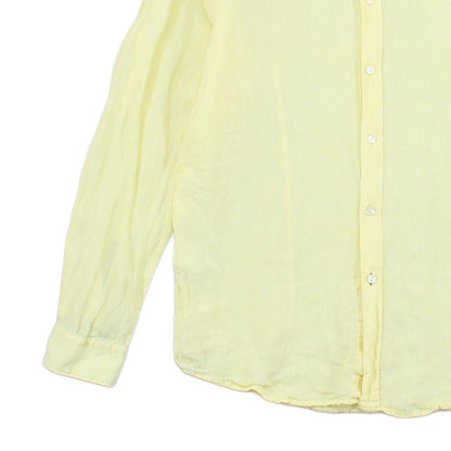 Mens Linen Shirt Button Up Long Sleeve Convertible