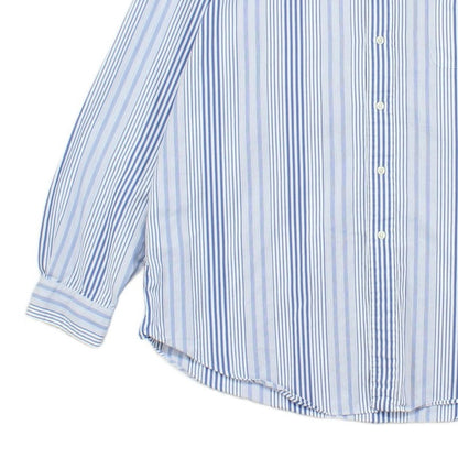 Mens Striped Shirt Button Up Collared