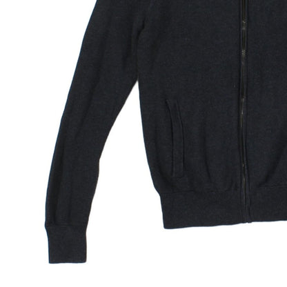 Mens Cardigan Full Zip Ribbed Pima Cotton