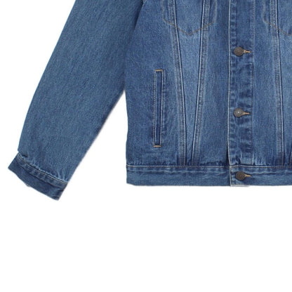 Boys Sherpa Denim Jacket Lined Trucker Cotton