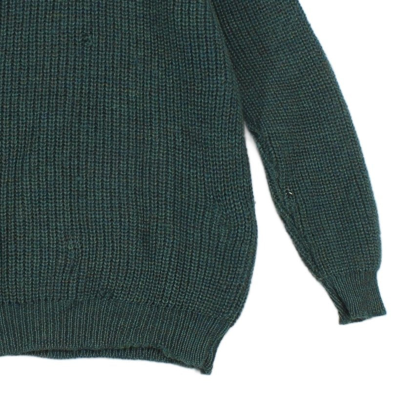 Mens Wool Jumper Ribbed Knit Irish Sweater