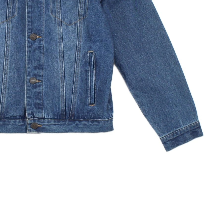 Boys Sherpa Denim Jacket Lined Trucker Cotton