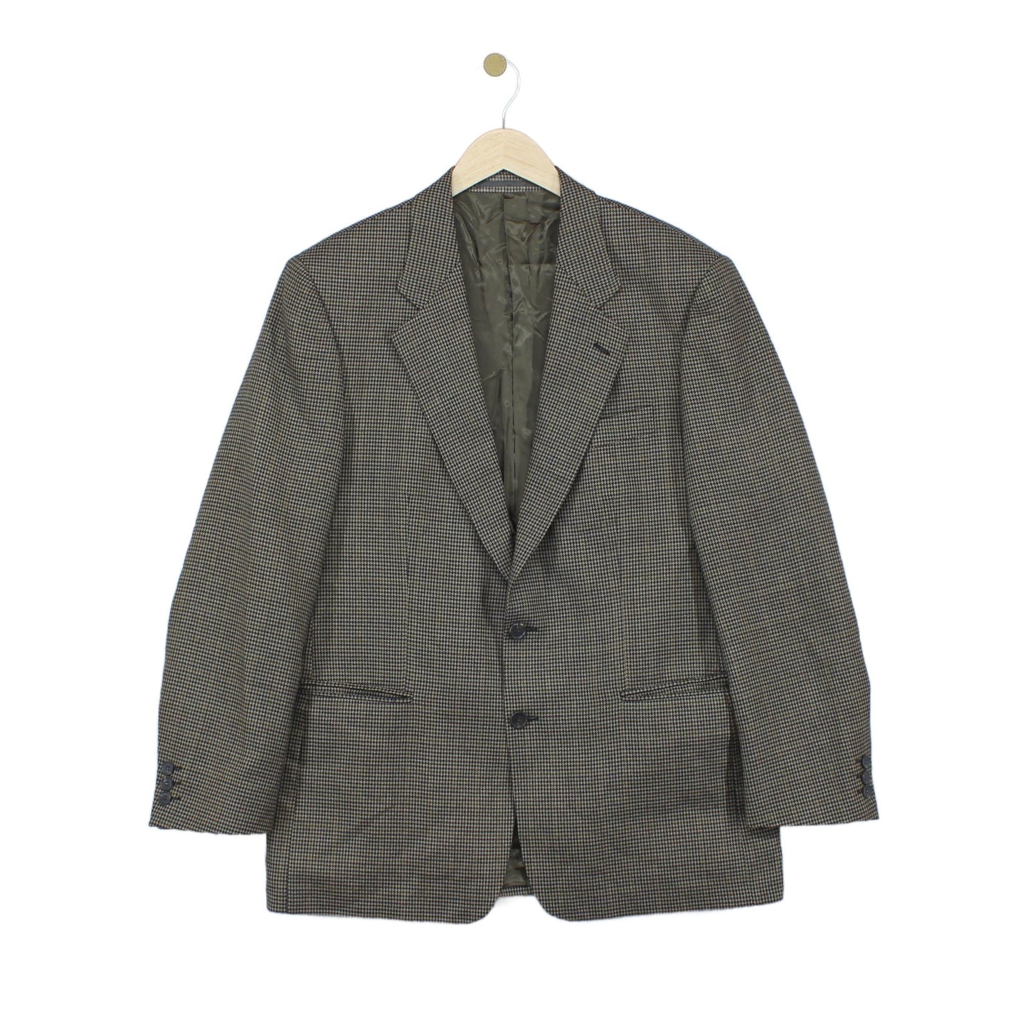 Mens Wool Blazer Houndstooth