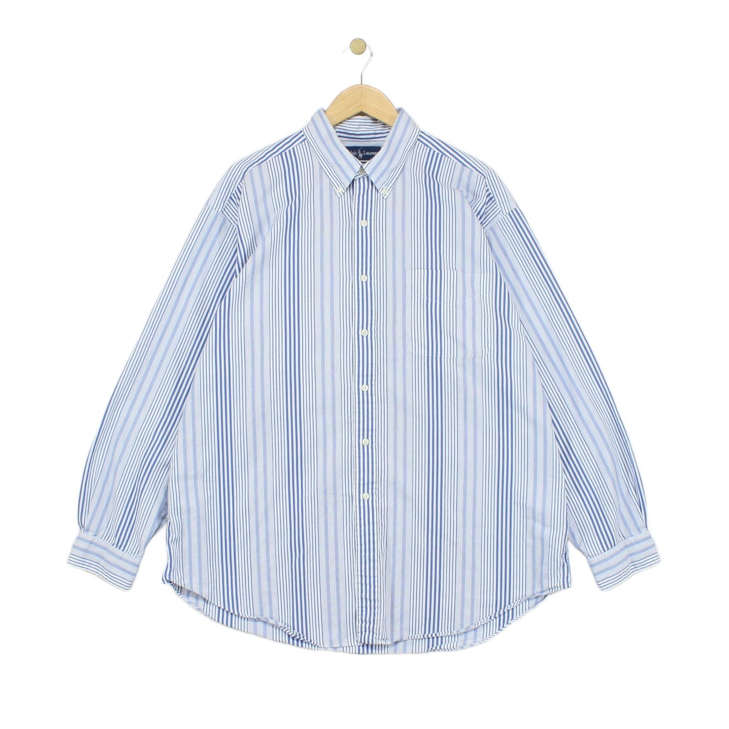 Mens Striped Shirt Button Up Collared