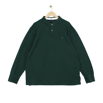Mens Polo Shirt Classic Long Sleeve