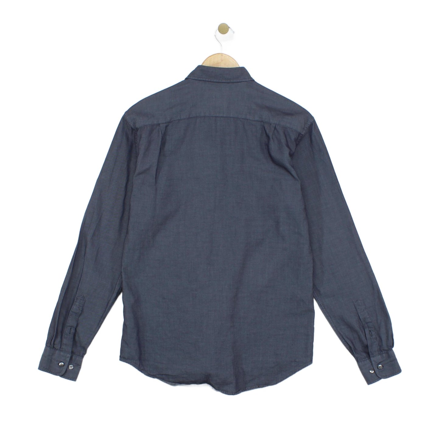 Mens Shirt Slim Fit Long Sleeve Button Up