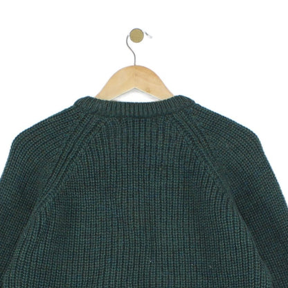 Mens Wool Jumper Ribbed Knit Irish Sweater