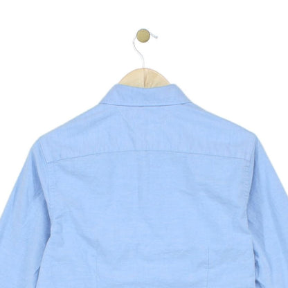 Mens Oxford Shirt Stretch Slim Fit Button Up