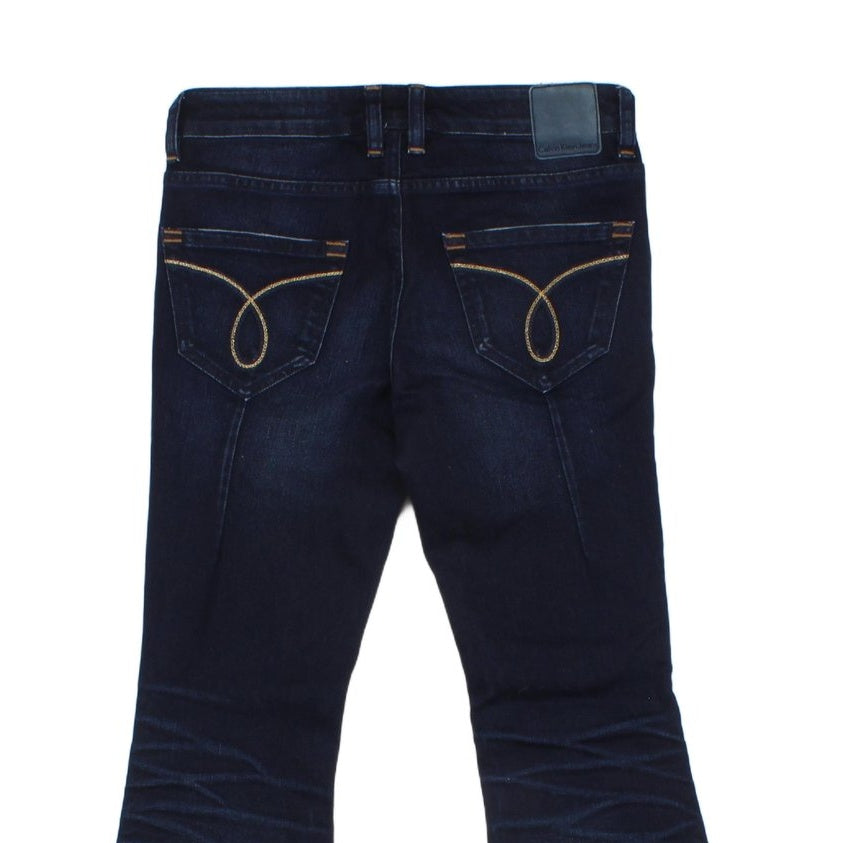 Womens Flare Jeans Denim Regular Rise