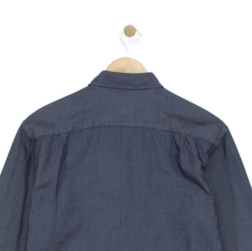 Mens Shirt Slim Fit Long Sleeve Button Up