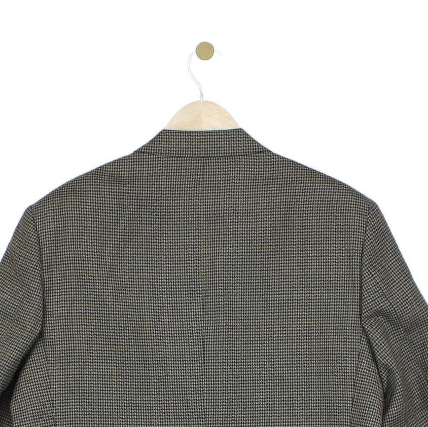 Mens Wool Blazer Houndstooth
