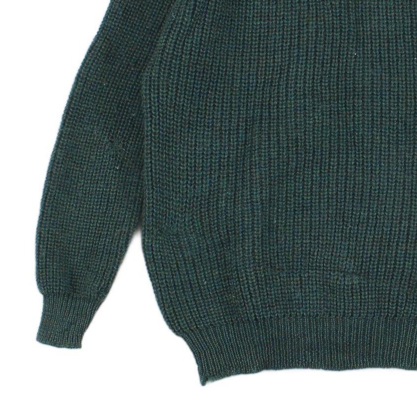 Mens Wool Jumper Ribbed Knit Irish Sweater