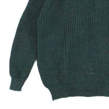 Mens Wool Jumper Ribbed Knit Irish Sweater