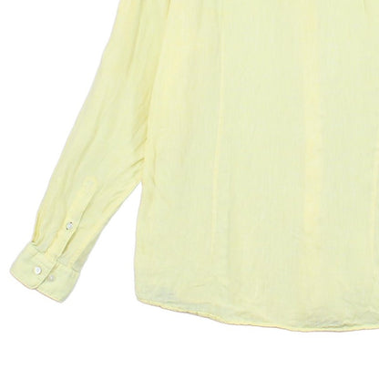 Mens Linen Shirt Button Up Long Sleeve Convertible