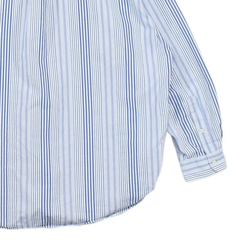Mens Striped Shirt Button Up Collared