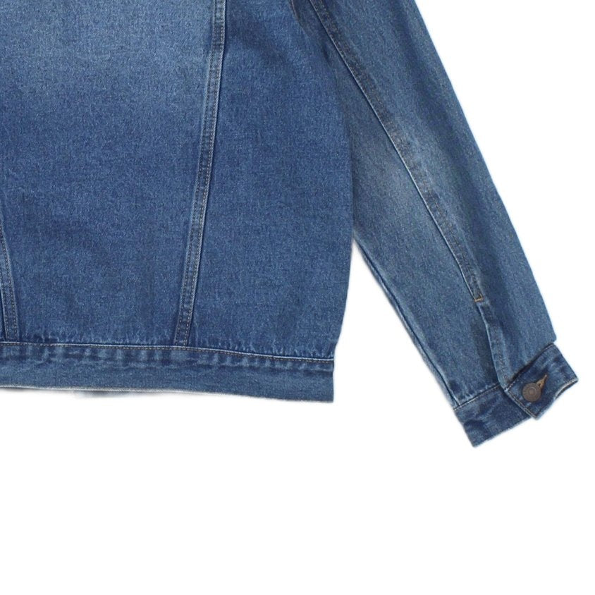 Boys Sherpa Denim Jacket Lined Trucker Cotton
