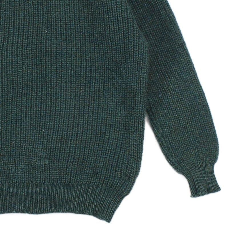 Mens Wool Jumper Ribbed Knit Irish Sweater