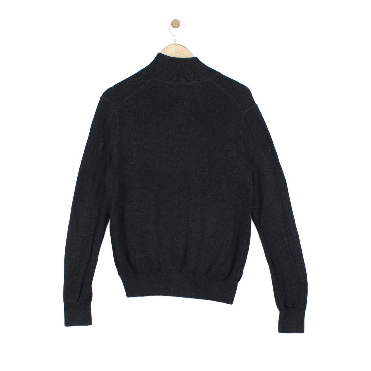 Mens Cardigan Full Zip Ribbed Pima Cotton