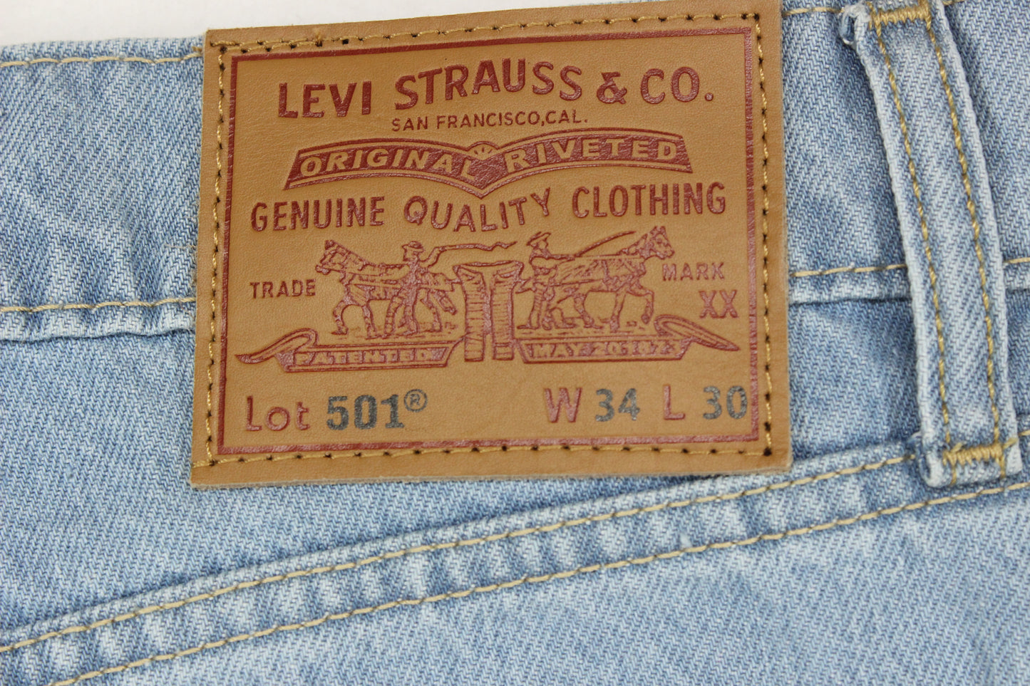 Mens 501 Jeans Classic Fit Denim