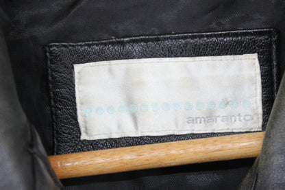 Womens Leather Overcoat Pocket