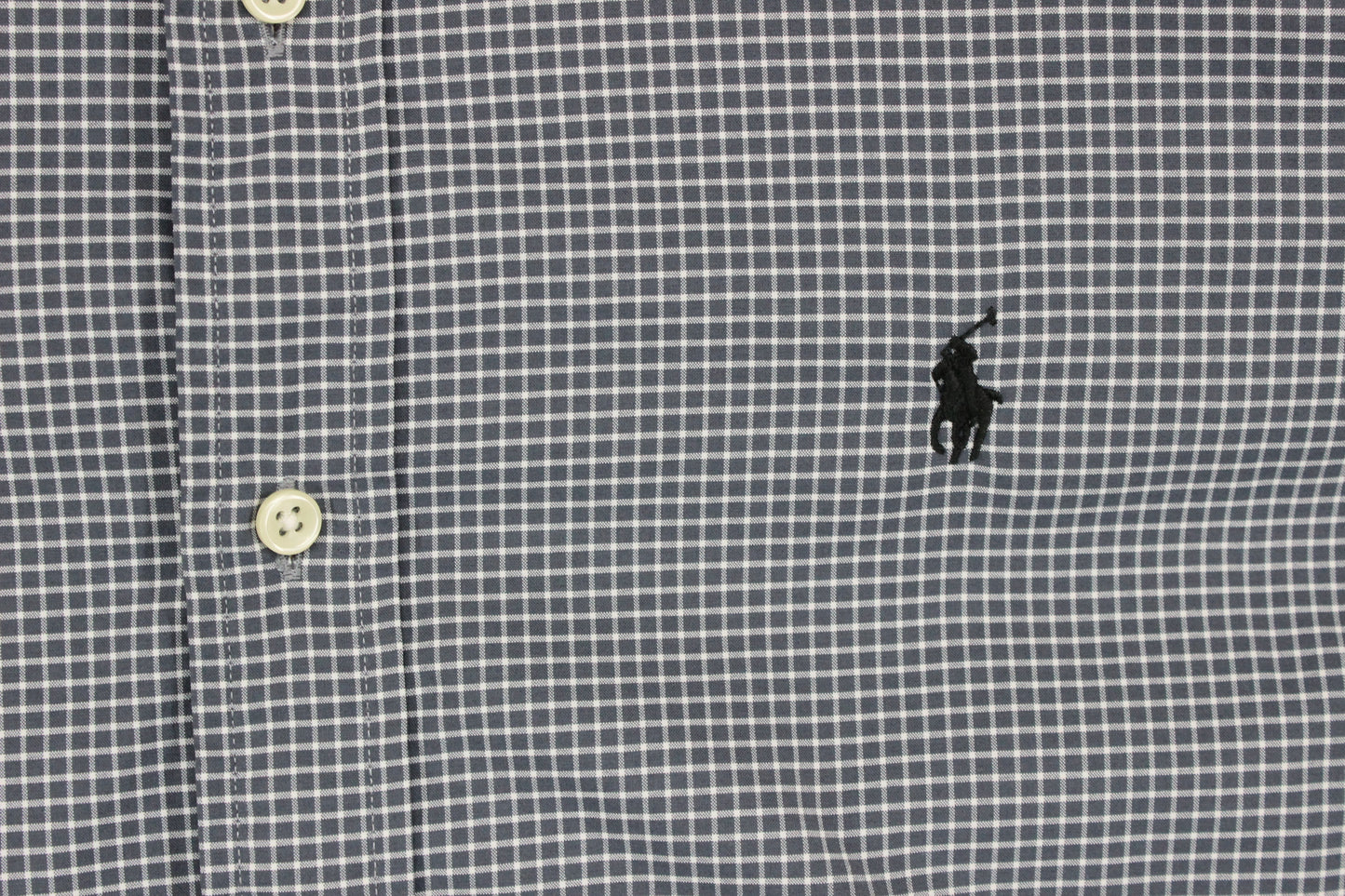 Mens Check Shirt Button Down Long Sleeve Performance