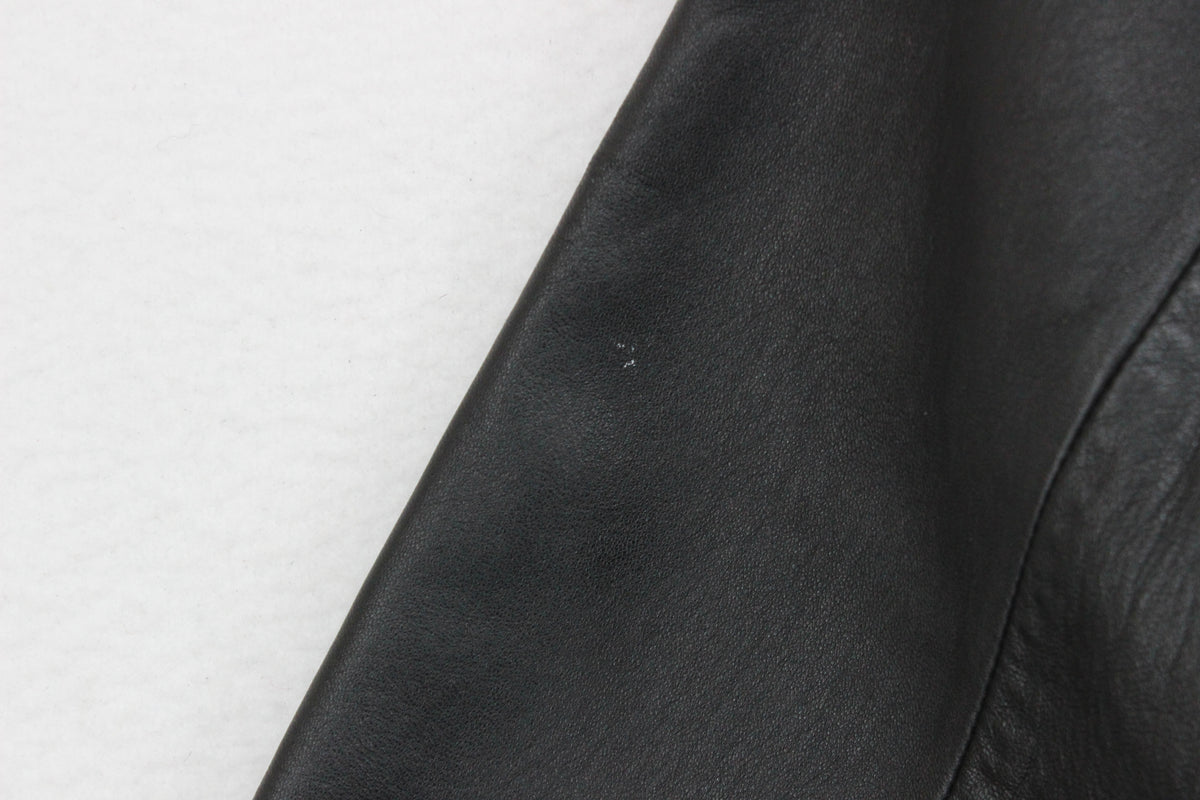 Womens Leather Overcoat Pocket