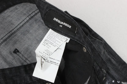 Mens Skinny Jeans Made In Italy Distressed Button Fly
