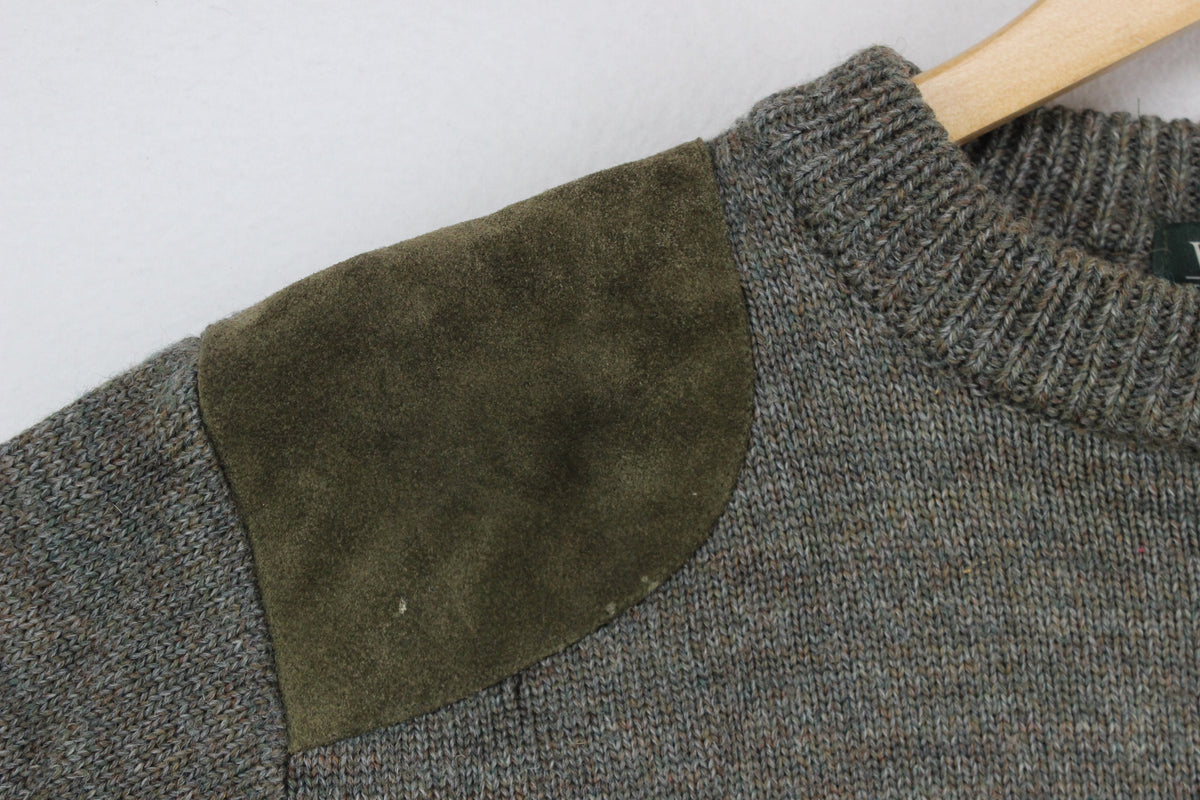 Mens Jumper Knitwear Crew Neck Wool