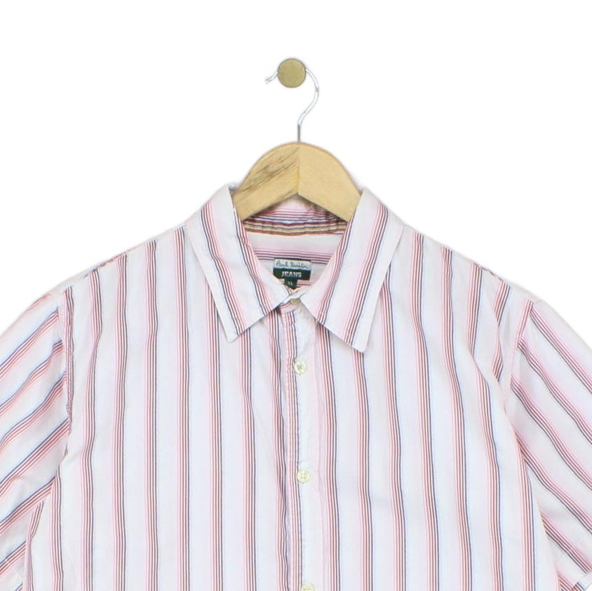 Mens Striped Shirt  Button Up Casual