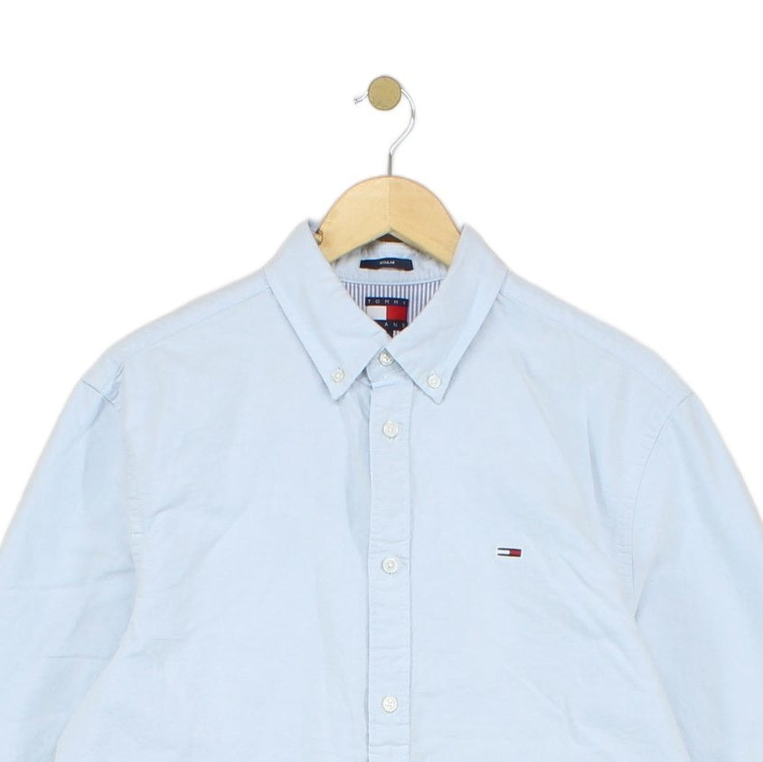Mens Oxford Shirt Long Sleeve Collared