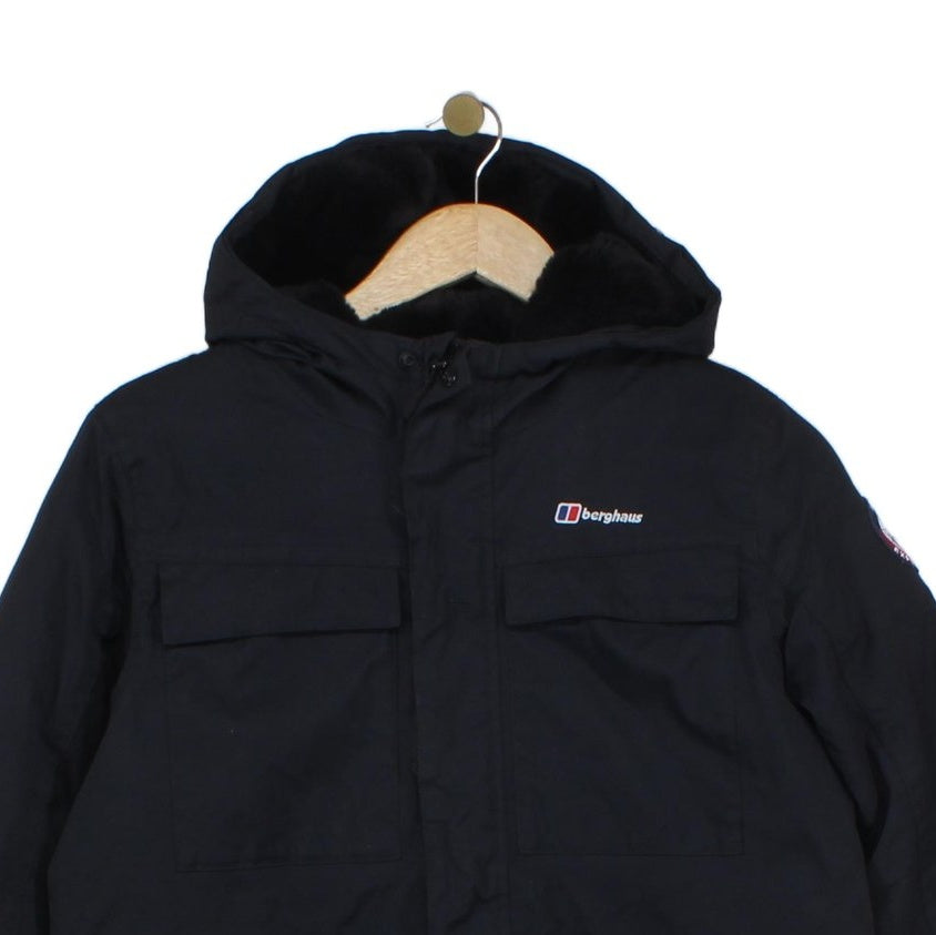 Boys Quilted Jacket Insulated Hooded Full Zip