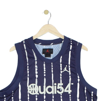 Mens Jordan Basketball Jersey Striped Athletic Sleeveless