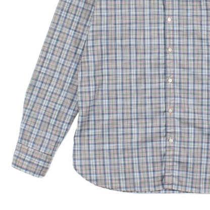 Mens Plaid Shirt Long Sleeve Slim Fit