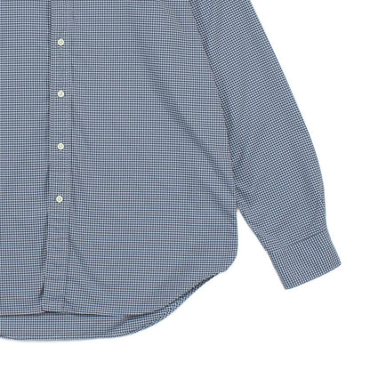 Mens Check Shirt Button Down Long Sleeve Performance