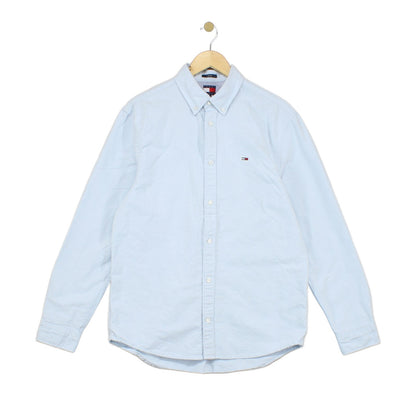 Mens Oxford Shirt Long Sleeve Collared