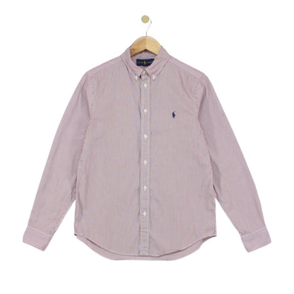 Mens Striped Shirt Button Up Classic