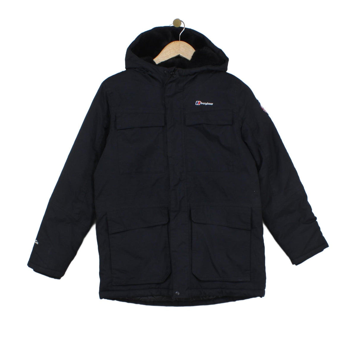 Boys Quilted Jacket Insulated Hooded Full Zip