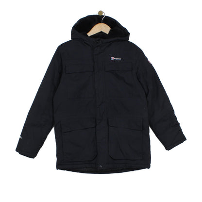 Boys Quilted Jacket Insulated Hooded Full Zip