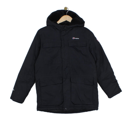Boys Quilted Jacket Insulated Hooded Full Zip
