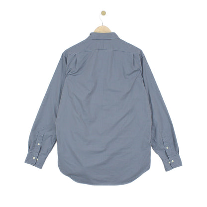 Mens Check Shirt Button Down Long Sleeve Performance