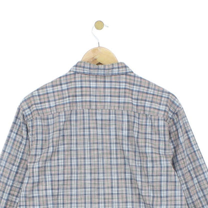 Mens Plaid Shirt Long Sleeve Slim Fit