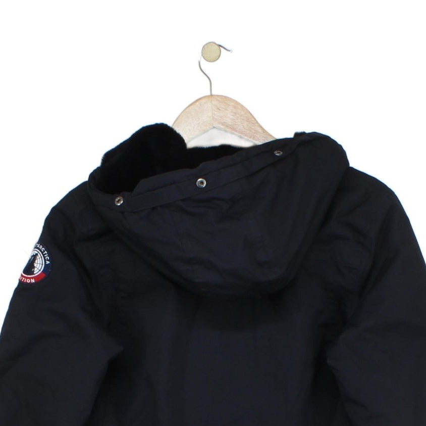 Boys Quilted Jacket Insulated Hooded Full Zip