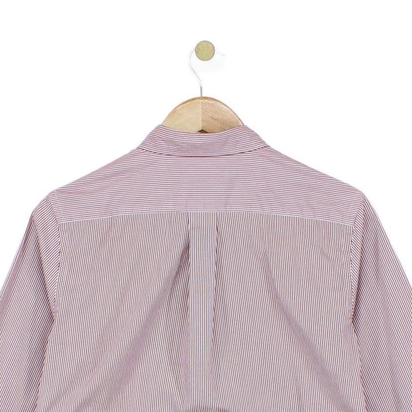 Mens Striped Shirt Button Up Classic
