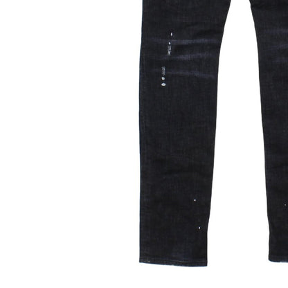 Mens Skinny Jeans Made In Italy Distressed Button Fly