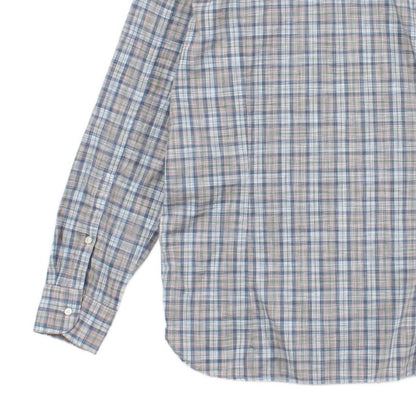Mens Plaid Shirt Long Sleeve Slim Fit