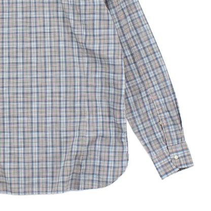 Mens Plaid Shirt Long Sleeve Slim Fit