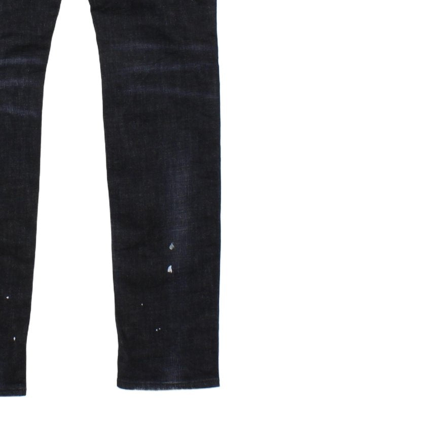 Mens Skinny Jeans Made In Italy Distressed Button Fly