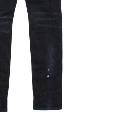 Mens Skinny Jeans Made In Italy Distressed Button Fly