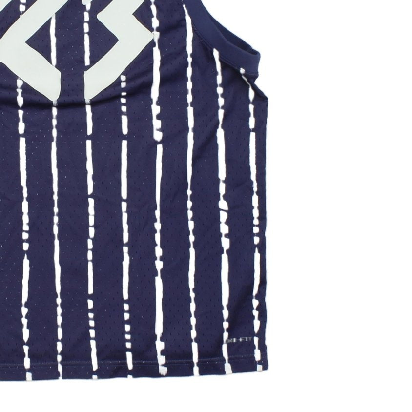 Mens Jordan Basketball Jersey Striped Athletic Sleeveless